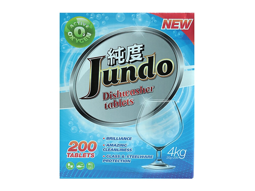 Таблетки для посудомоечных машин Jundo Active Oxygen 3 в 1 200шт 4903720020197 таблетки для посудомоечных машин clean