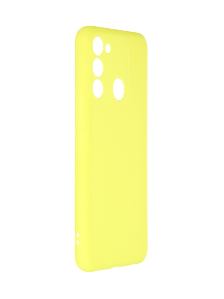 Чехол DF для Tecno Spark Go 2022 / Spark 8C Silicone Yellow tCase-07