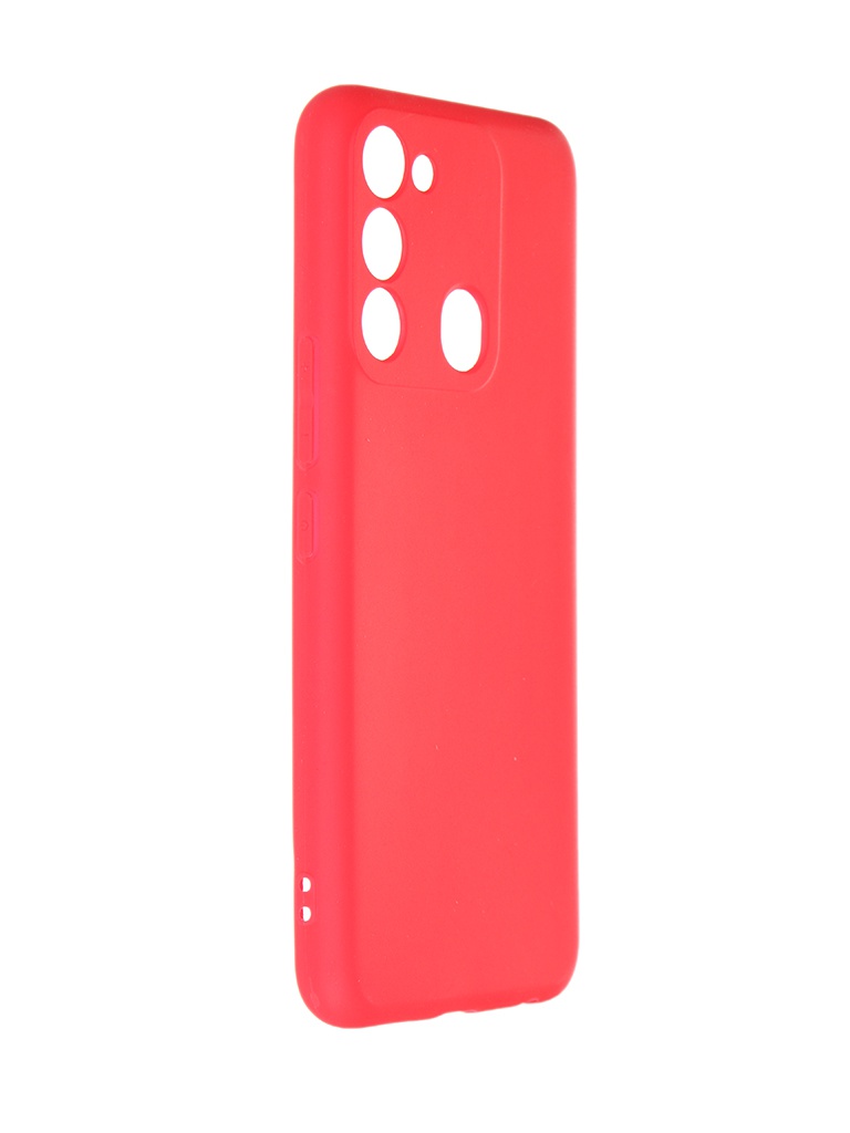 фото Чехол df для tecno spark go 2022 / spark 8c silicone red tcase-07 df-group