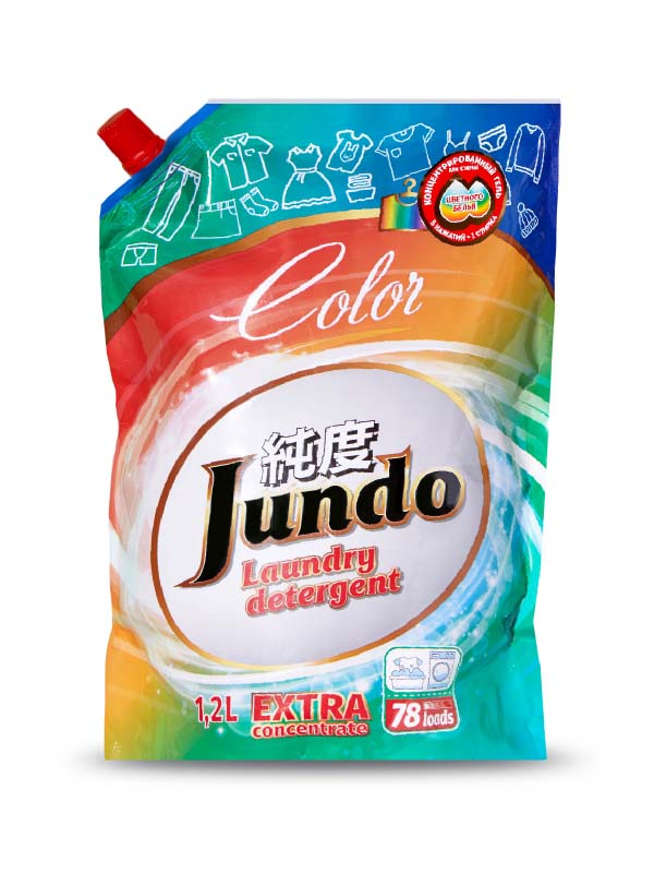 фото Средство гель для стирки цветного белья jundo color 1.2l 4903720020142
