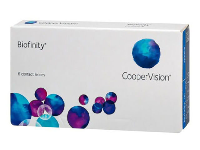 фото Контактные линзы coopervision biofinity (6 линз / 8.6 / -1.25)