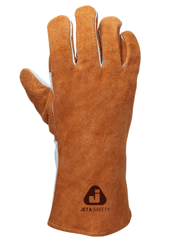 фото Перчатки сварщика jeta safety jwk401 ferrus active размер 10 (xl) brown-grey jwk401-xl