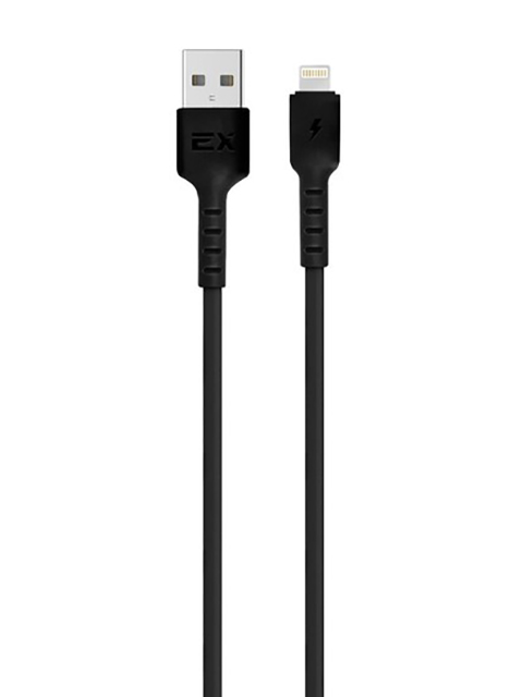 

Аксессуар Exployd Flow USB - Lightning 3A 1m Silicone Black EX-K-1261, EX-K-1261