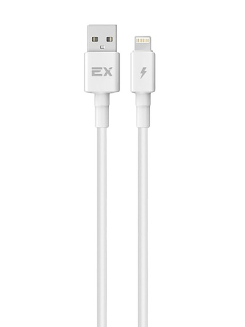 

Аксессуар Exployd Flow USB - Lightning 3A 1m Silicone White EX-K-1274, EX-K-1274