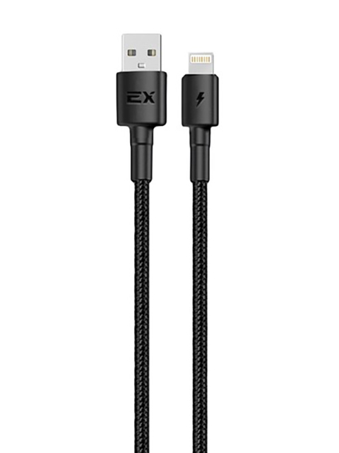 

Аксессуар Exployd Flow USB - Lightning 2.4A 1m Nylon Black EX-K-1279, EX-K-1279