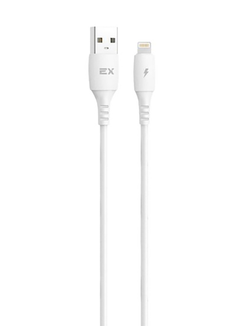 

Аксессуар Exployd Flow USB - Lightning 3A 1m Silicone White EX-K-1286, EX-K-1286
