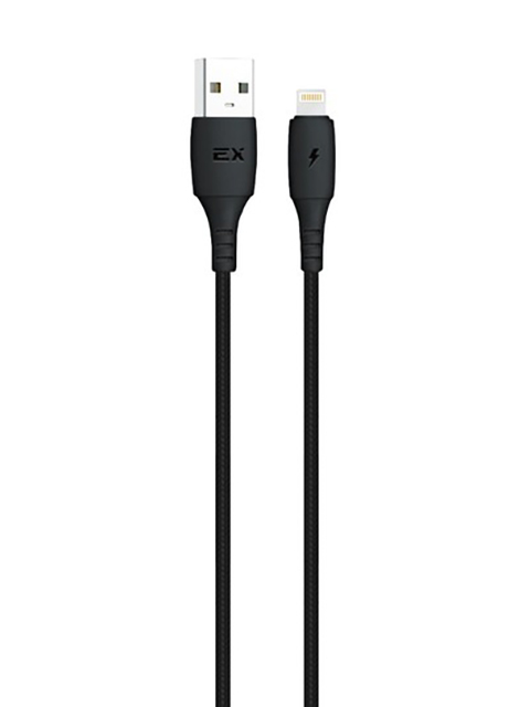 

Аксессуар Exployd Flow USB - Lightning 2.4A 1m Nylon Black EX-K-1291, EX-K-1291