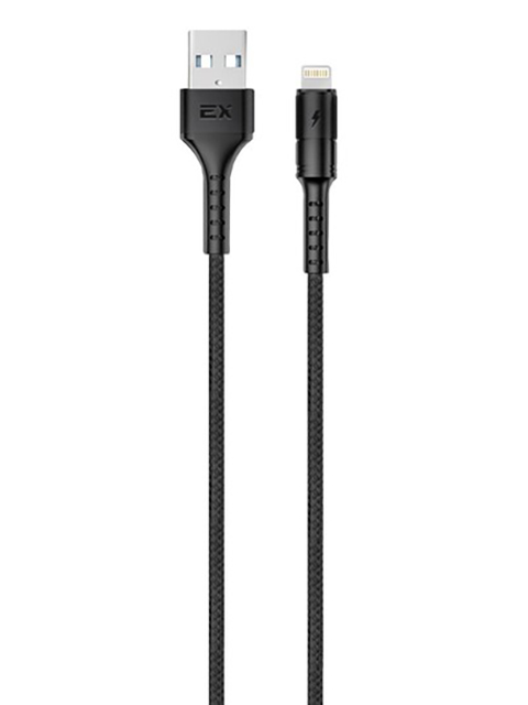 

Аксессуар Exployd Flow USB - Lightning 2.4A 1m Nylon Black EX-K-1320, EX-K-1320