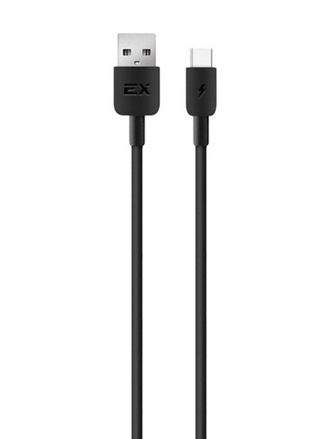 

Аксессуар Exployd Flow USB - Type-C 3A 1m Silicone Black EX-K-1251, EX-K-1251