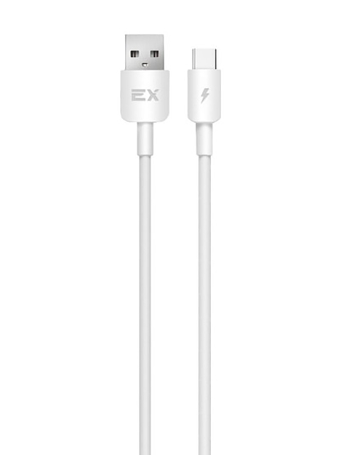 

Аксессуар Exployd Flow USB - Type-C 3A 1m Silicone White EX-K-1252, EX-K-1252