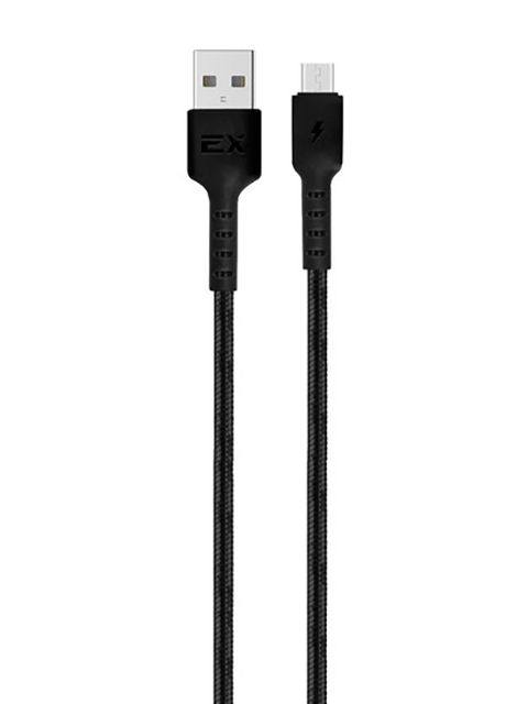 

Аксессуар Exployd USB - micro USB 1m 2.4A Flow Black EX-K-1265, EX-K-1265