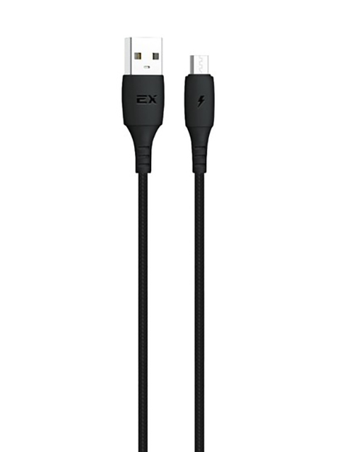 

Аксессуар Exployd USB - micro USB 1m 2.4A Flow Black EX-K-1289, EX-K-1289