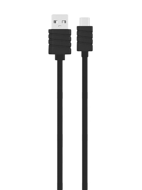 

Аксессуар Exployd Flow USB - Type-C 2.4A 1m Silicone Black EX-K-1301, EX-K-1301