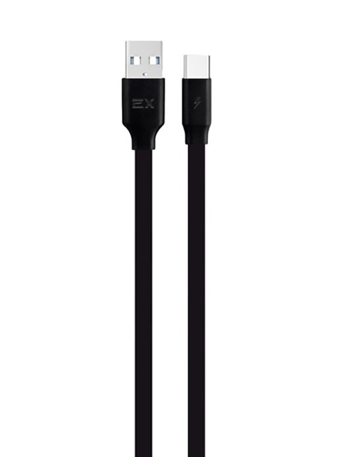 

Аксессуар Exployd Flow USB - Type-C 2.4A 1m Silicone Black EX-K-1309, EX-K-1309