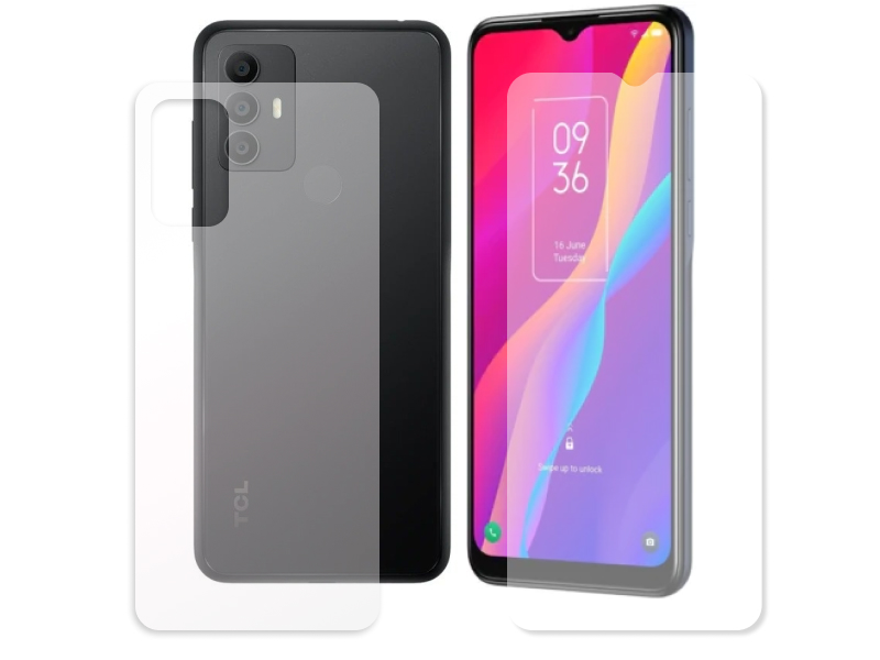 Гидрогелевая пленка LuxCase для TCL 30E 0.14mm Matte Front and Back 90575 защитная пленка luxcase для google pixel 5 0 14mm front and back matte 86779