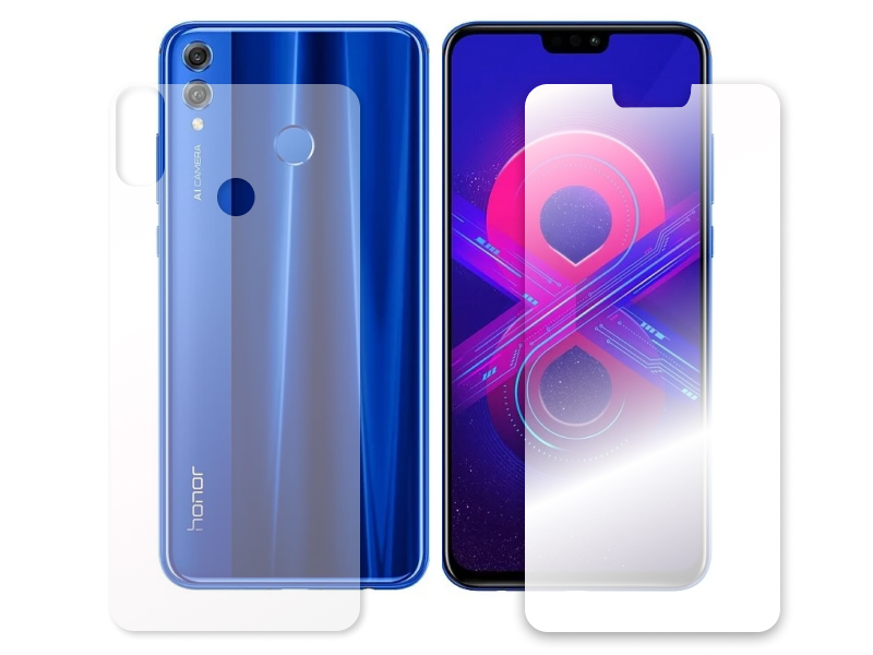 Гидрогелевая пленка LuxCase для Honor X8 0.14mm Front and Back Transparent 90485