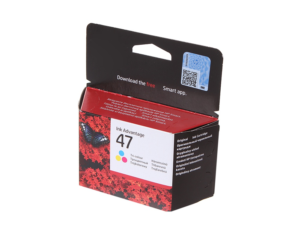 

Картридж HP 47 Tri-colour 6ZD61AE для DJ IA Ultra 4828, 47 Tri-colour