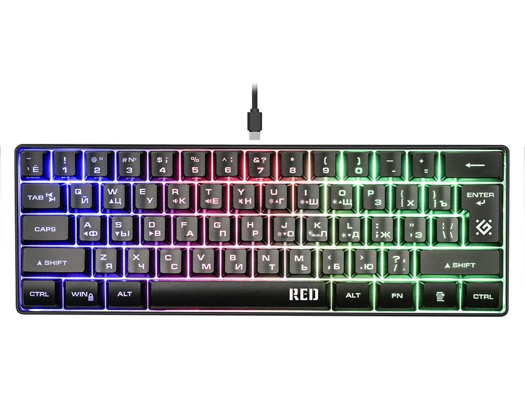 

Клавиатура Defender Red GK-116 45117, GK-116