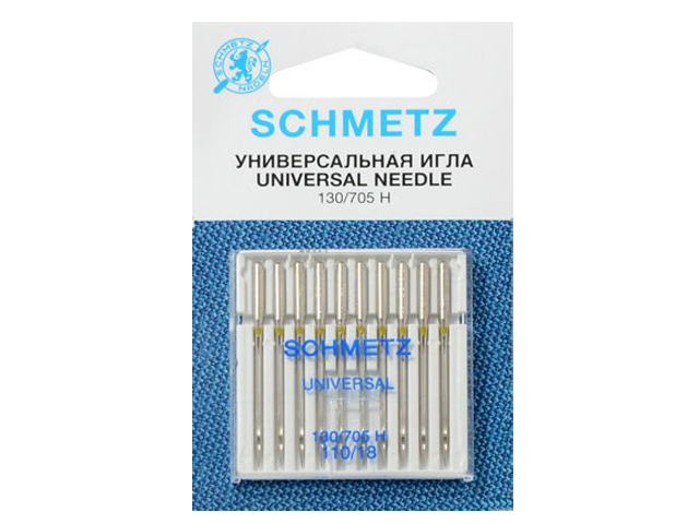 Набор игл Schmetz №110 130/705H 10шт 98897 иглы schmetz для квилтинга набор
