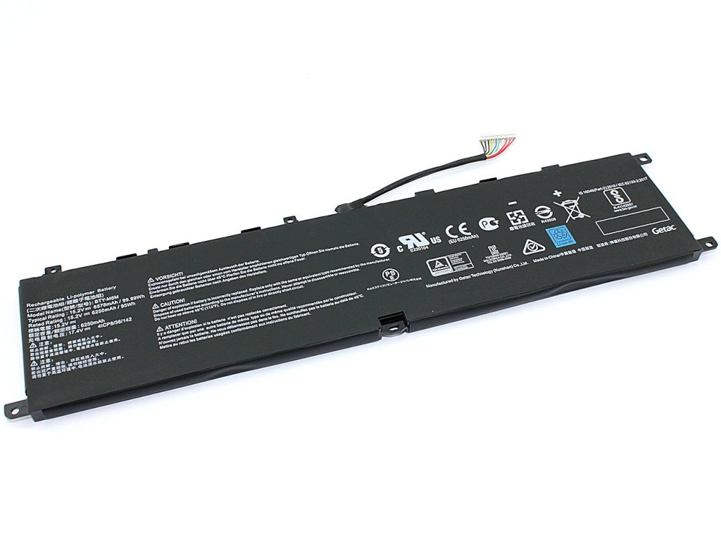 фото Аккумулятор vbparts (схожий с bty-m6m) для msi ge66 15.2v 6578mah 084681