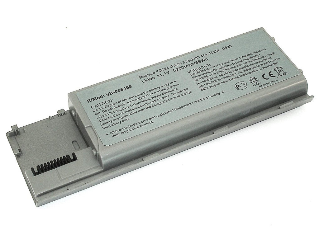 фото Аккумулятор vbparts (схожий с pc764) для dell latitude d620, d630 5200mah oem 066468