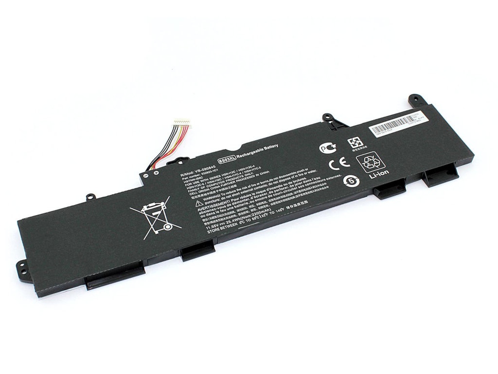 фото Аккумулятор vbparts (схожий с ss03xl) для hp elitebook 730 11.55v 2200mah oem 080845