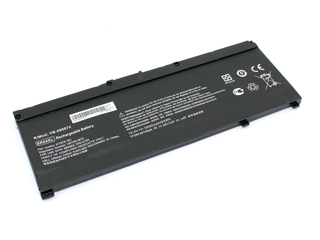 фото Аккумулятор vbparts (схожий с sr04xl) для hp 15-ce 15.4v 3500mah oem 080875