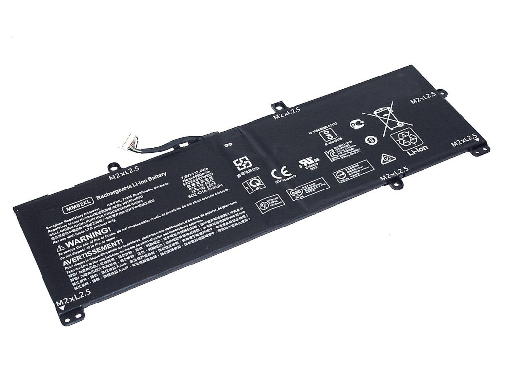 фото Аккумулятор vbparts (схожий с для mm02xl) hp pavilion 13-an0047tu 7.6v 37.6wh 073469