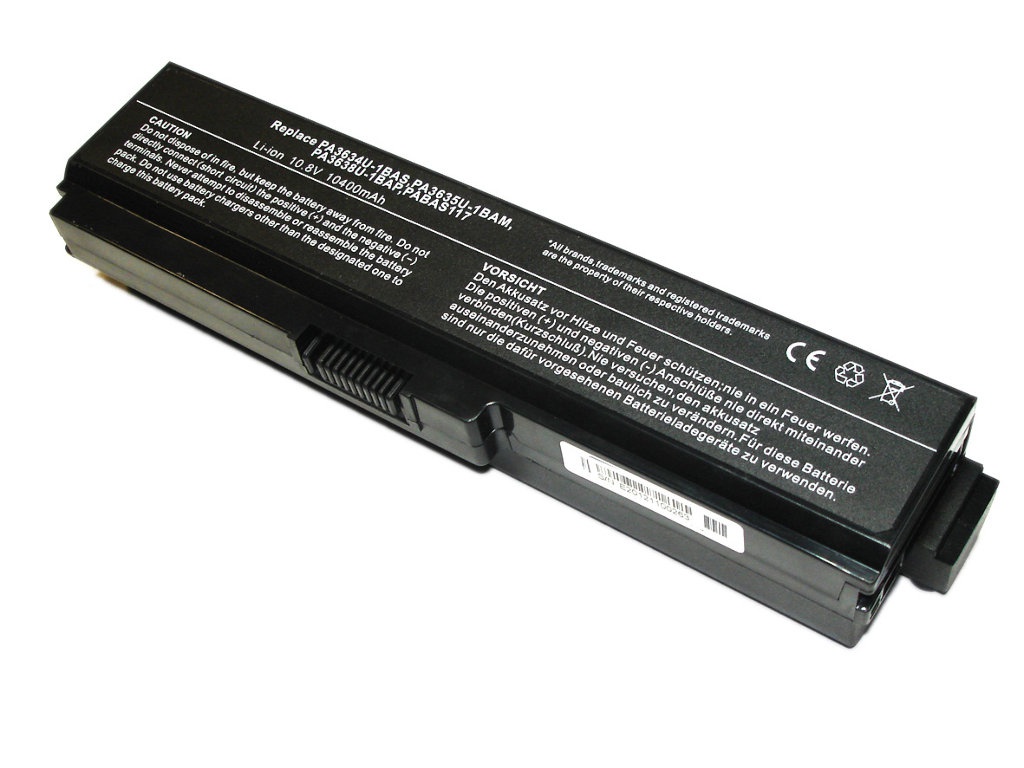 фото Аккумулятор vbparts (схожий с pa3634u-1bas) для toshiba l750 10400mah 10.8v oem black 004562