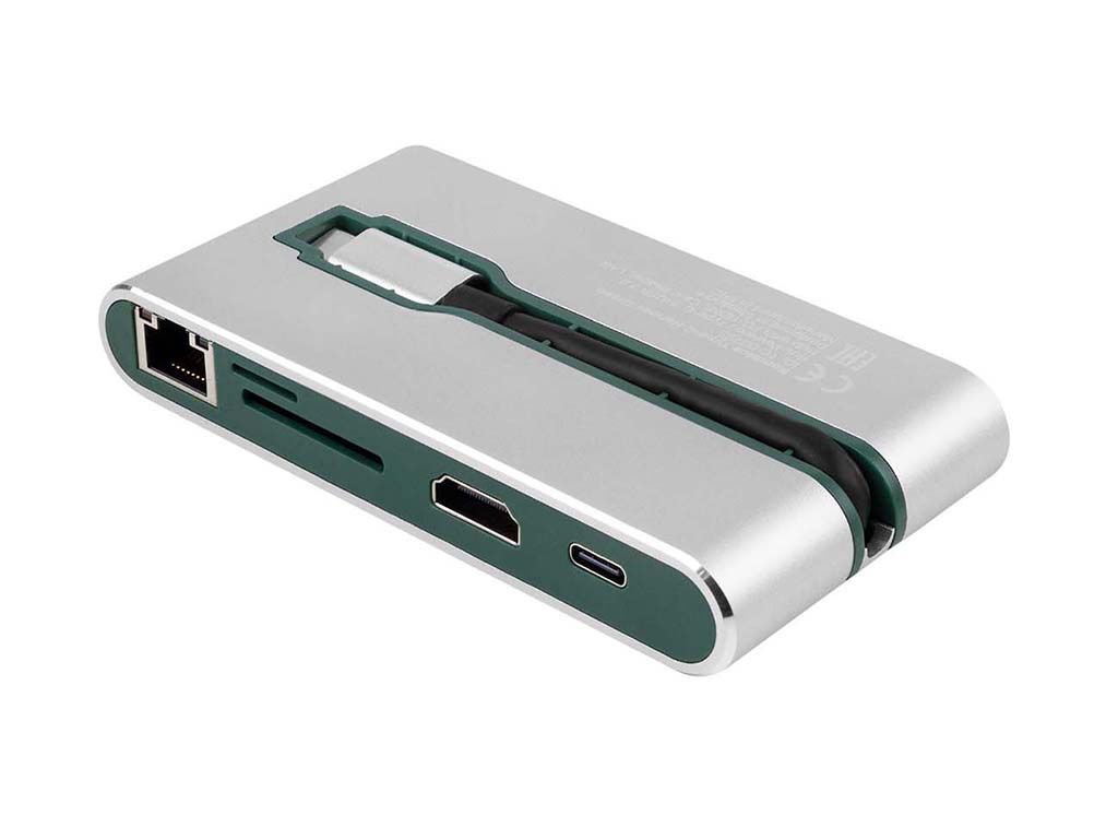 

Хаб USB Rombica Type-C Hermes Green TC-00255, Hermes