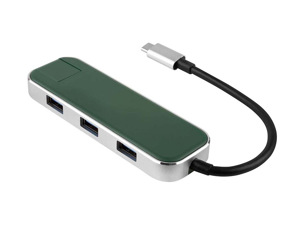 

Хаб USB Rombica Type-C Chronos Green TC-00252, Chronos