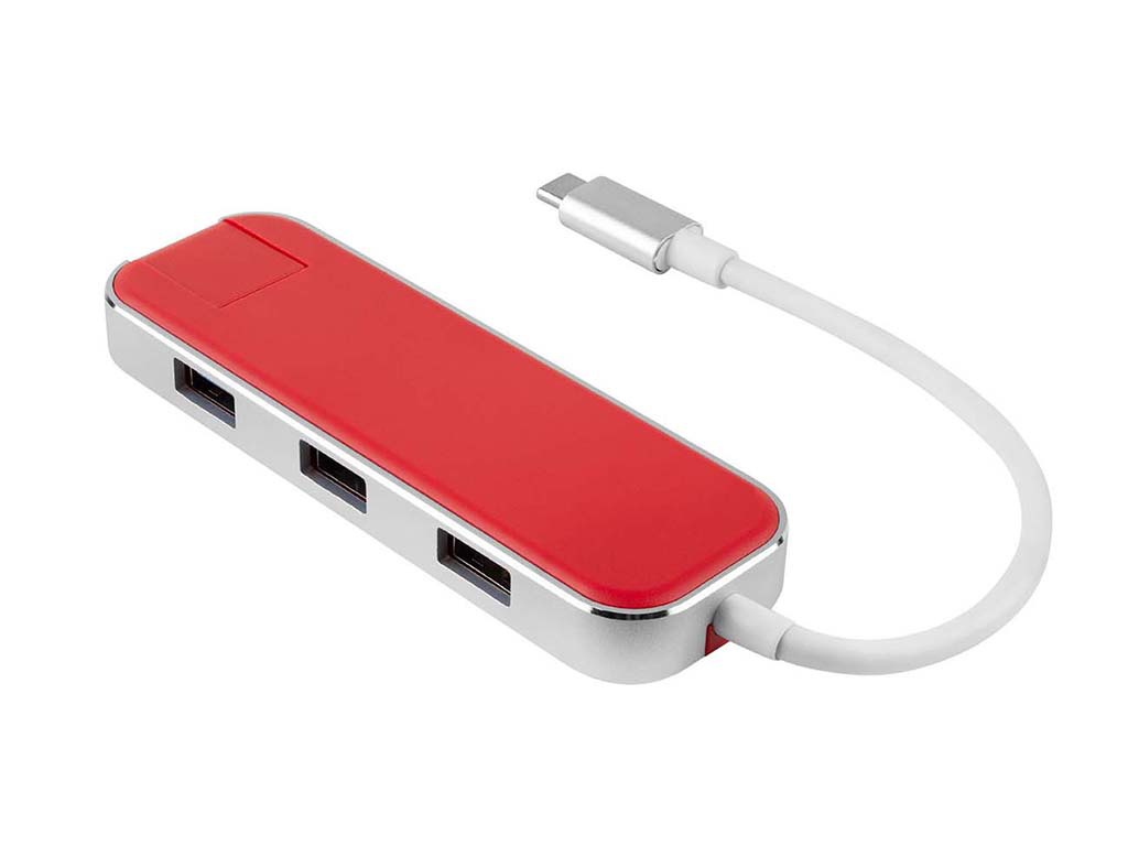 

Хаб USB Rombica Type-C Chronos Red TC-00250, Chronos