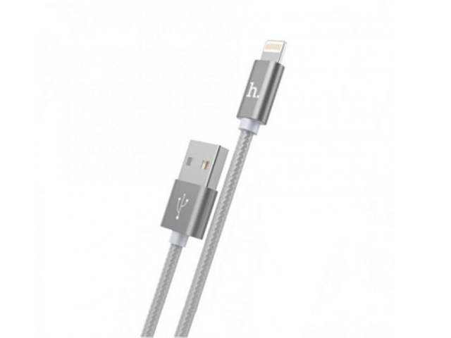 

Аксессуар Hoco X2 Knitted USB - Lightning 2.4A 1m Grey 6957531032168, X2 Knitted