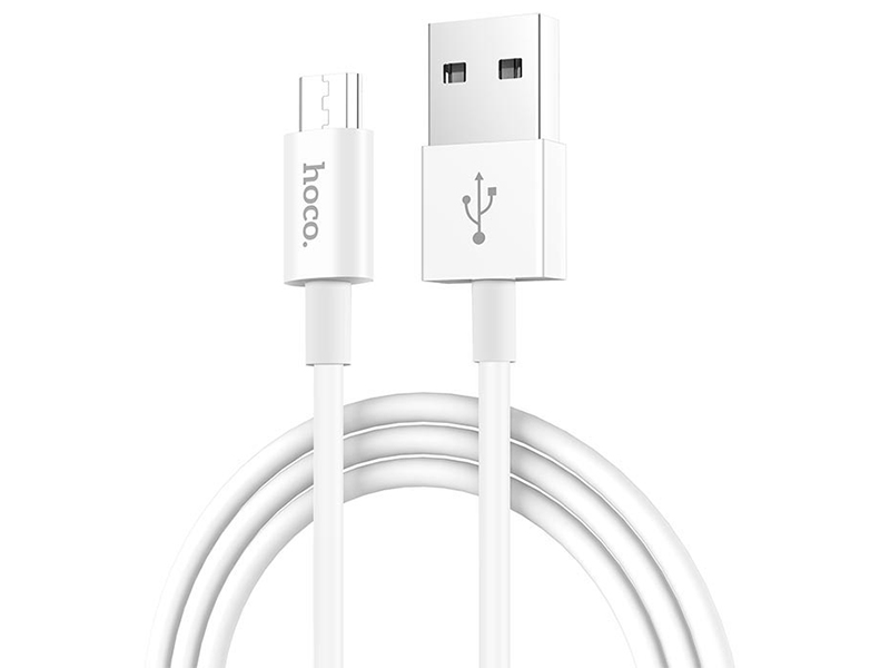 

Аксессуар Hoco X3 Skilled USB - MicroUSB 2.4A 1m White 6957531072850, X3 Skilled