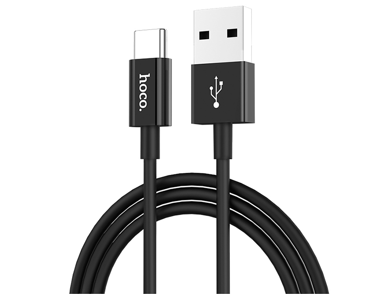  Hoco X23 Skilled USB - Type-C 3A 1m Black 6957531072867