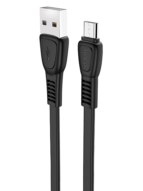 Аксессуар Hoco X40 Noah USB - MicroUSB 2.4A 1m Black 6931474711670 дата кабель hoco x40 noah usb microusb белый 11687