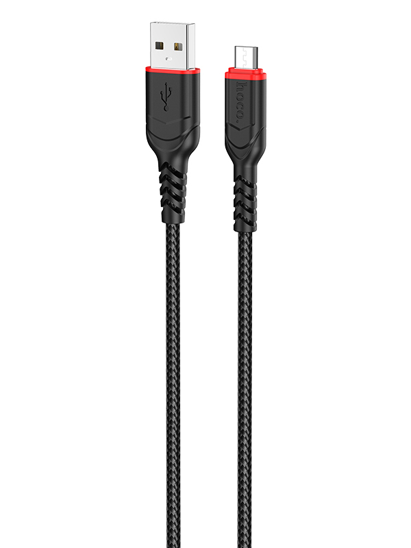 Аксессуар Hoco X59 Victory USB - MicroUSB 2.4A 1m Black 6931474744890 кабель hoco u42 exquisite steel microusb 1 2м silver