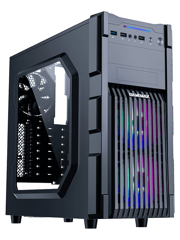 Корпус GameMax GM-ONE FRGB без БП Black корпус компьютерный aerocool ore saturn ore frgb g bk v1 black