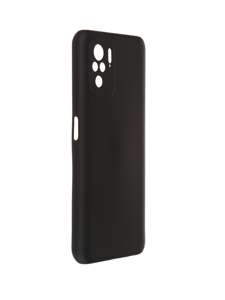 Чехол Pero для Xiaomi Redmi Note 10S Liquid Silicone Black PCLS-0085-BK
