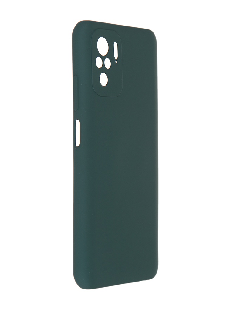 Чехол Pero для Xiaomi Redmi Note 10S Liquid Silicone Dark Green PCLS-0085-NG
