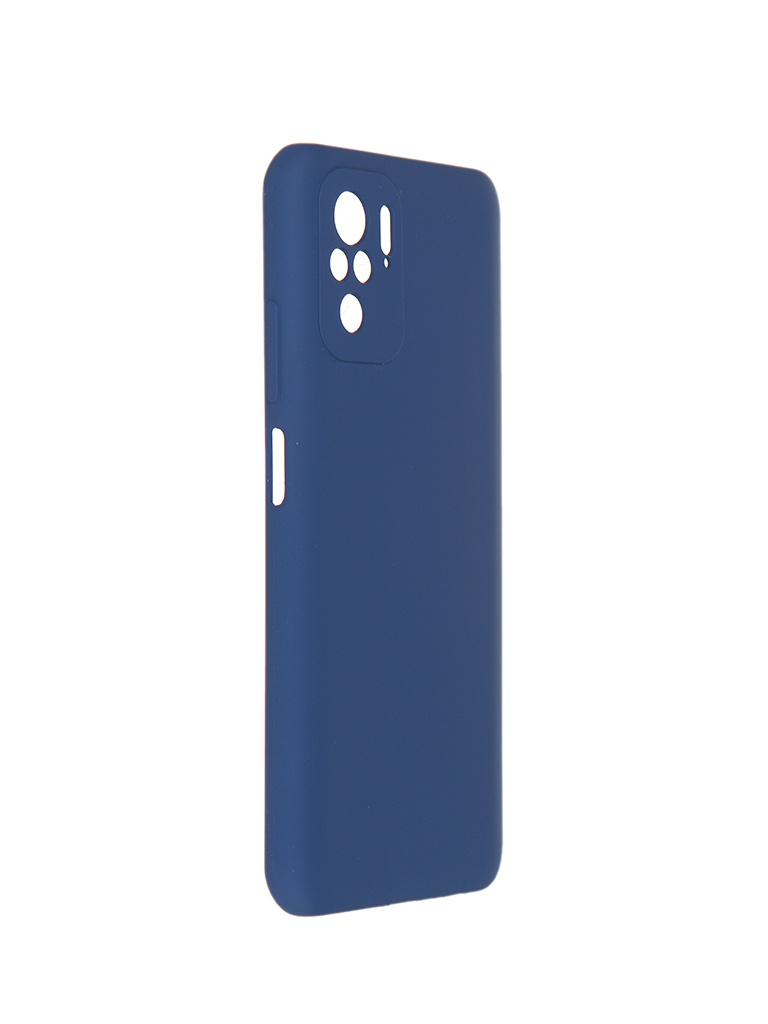 Чехол Pero для Xiaomi Redmi Note 10S Liquid Silicone Blue PCLS-0085-BL