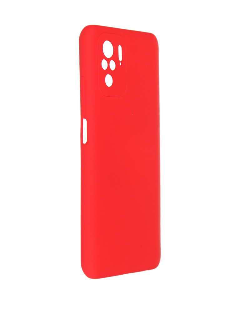 фото Чехол pero для xiaomi redmi note 10s liquid silicone red pcls-0085-rd