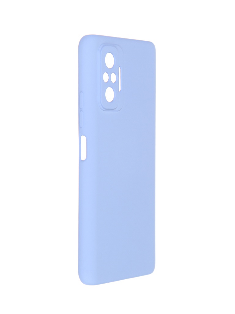 фото Чехол pero для xiaomi redmi note 10 pro liquid silicone light blue pcls-0084-lb