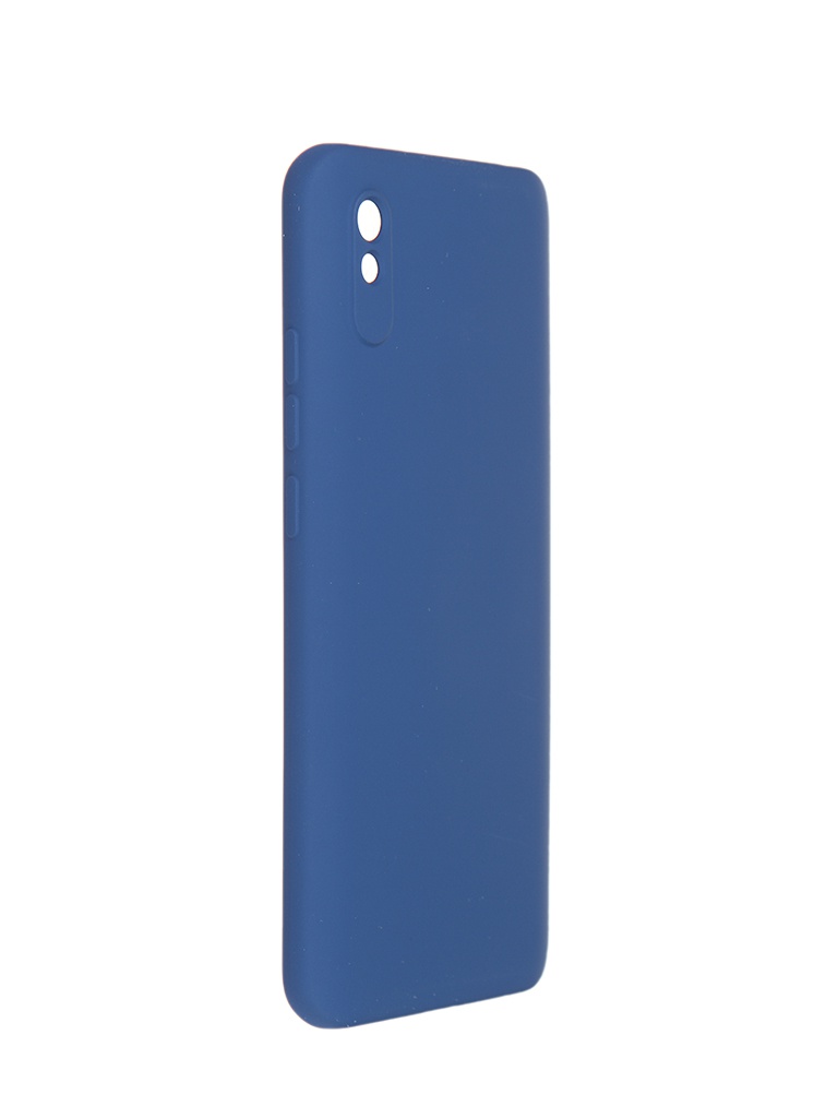 фото Чехол pero для xiaomi redmi 9a liquid silicone blue pcls-0077-bl