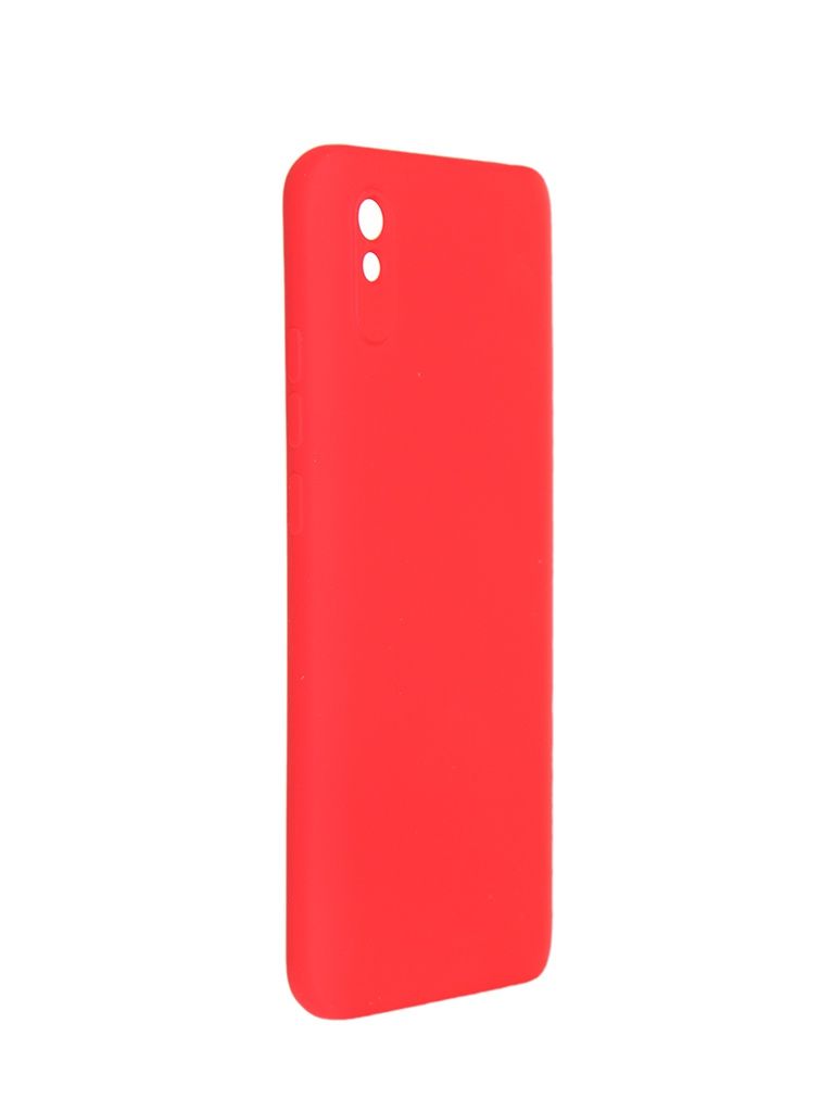 фото Чехол pero для xiaomi redmi 9a liquid silicone red pcls-0077-rd