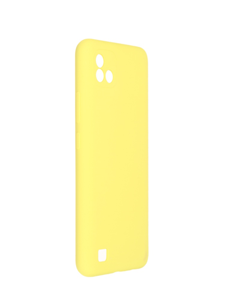 фото Чехол pero для realme c20 / c11 2021 liquid silicone yellow pcls-0087-yw