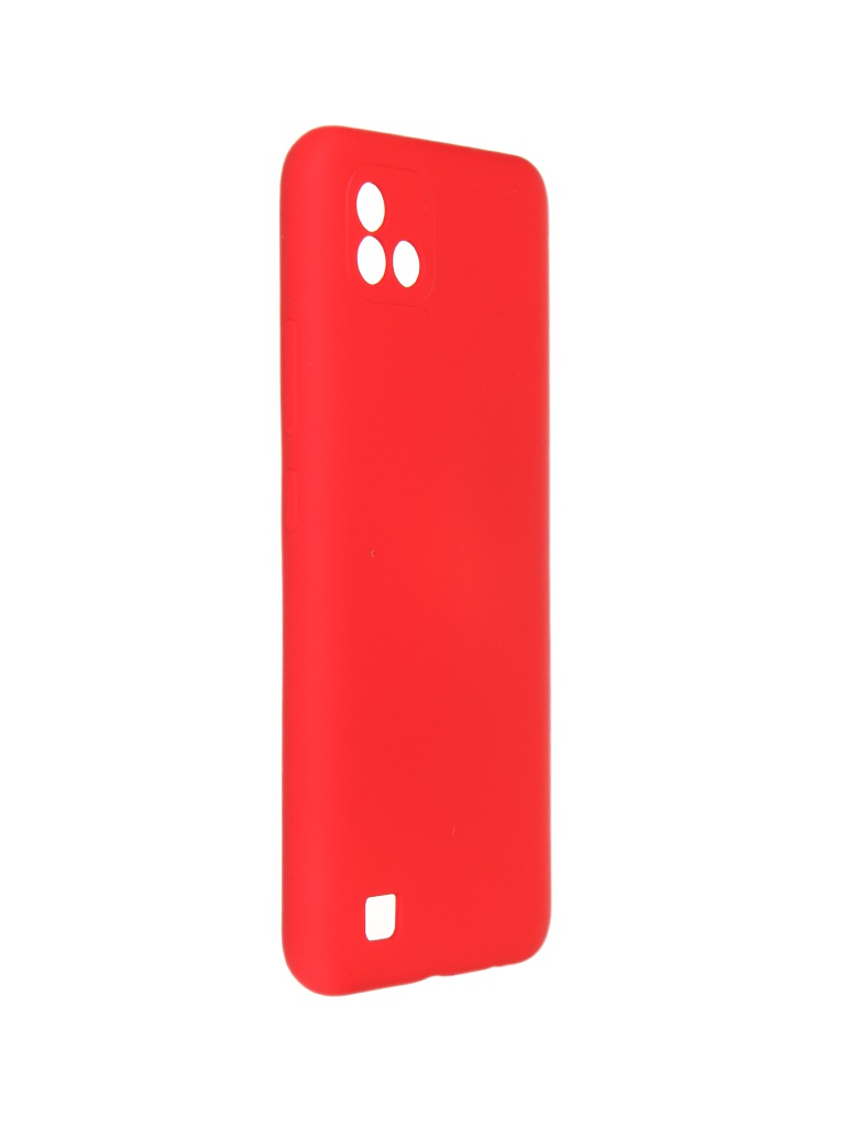 фото Чехол pero для realme c20 / c11 2021 liquid silicone red pcls-0087-rd