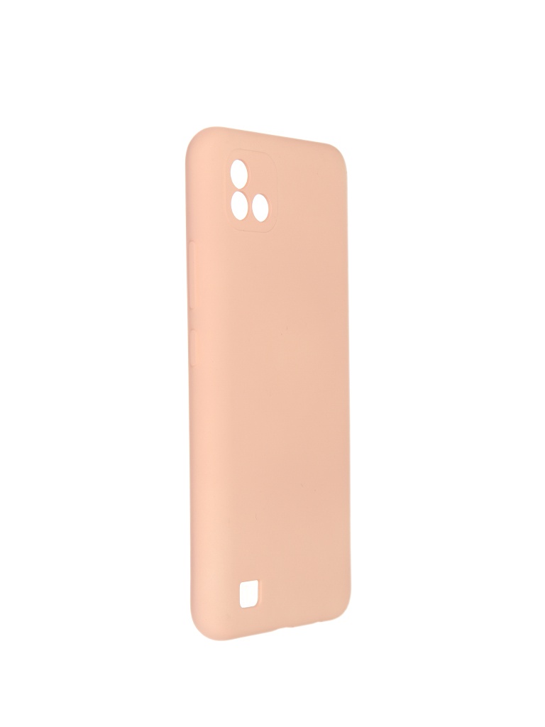 фото Чехол pero для realme c20 / c11 2021 liquid silicone light pink pcls-0087-pk