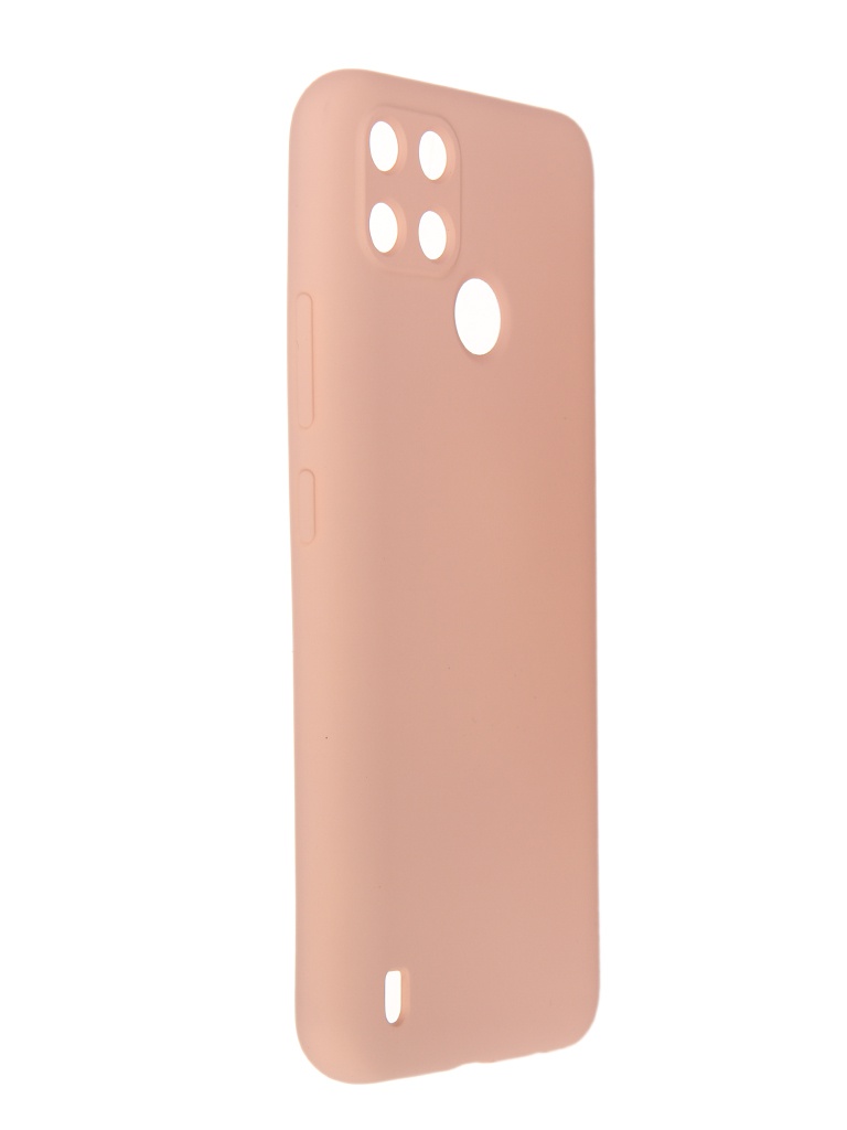 фото Чехол pero для realme c21y liquid silicone light pink pcls-0086-pk