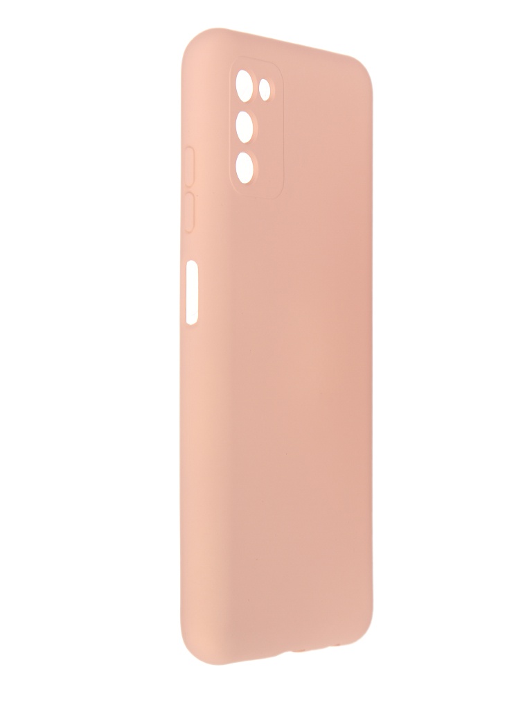 Чехол Pero для Samsung Galaxy A03S Liquid Silicone Light Pink PCLS-0072-PK